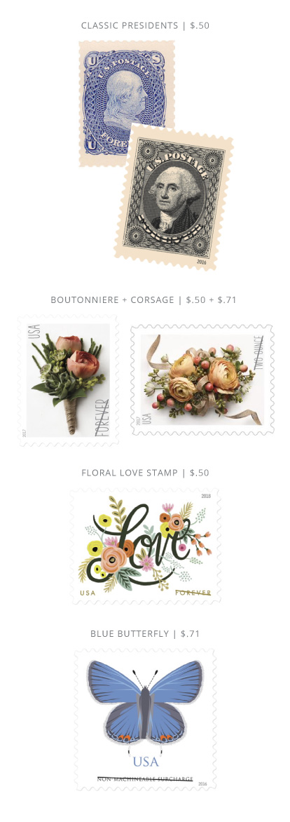 USPS Stamp Options