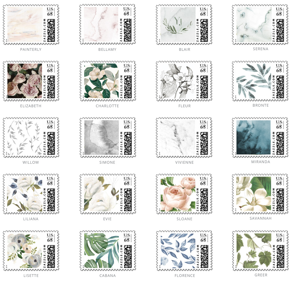 Custom Zazzle Stamp Options