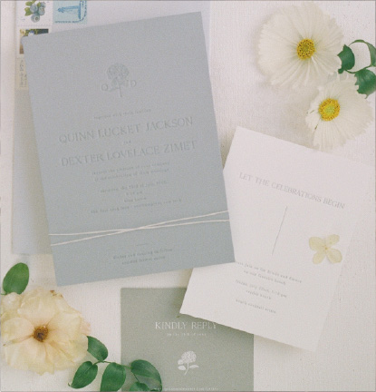Custom Letterpress Invitation | Classic, Elegent, Romantic