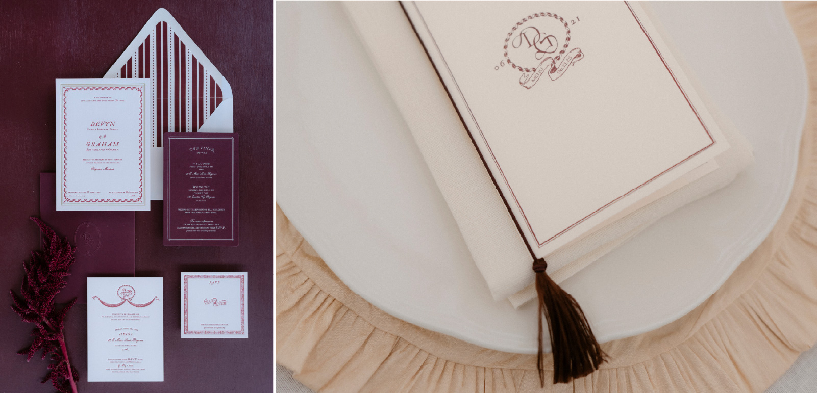 Custom Letterpress Invitation | Classic, Elegent, Romantic