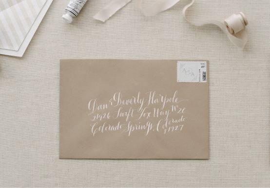 Anatomy of a Wedding Envelope | Calligraphy