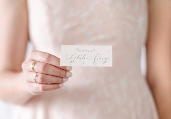 Anatomy of a Wedding Place Card