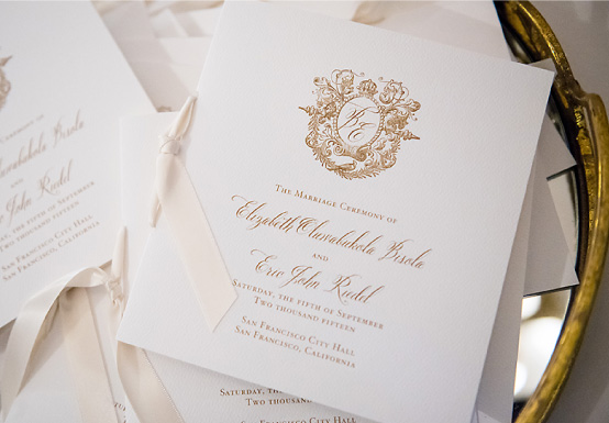 Anatomy of a Wedding Program