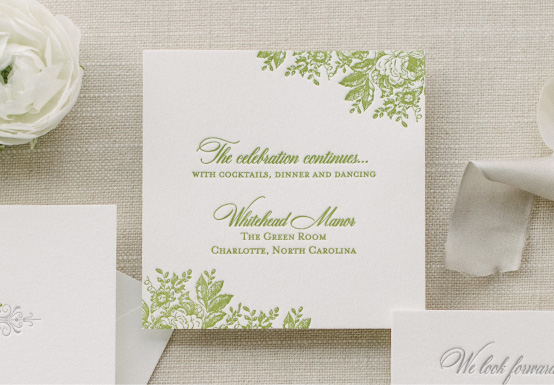 Anatomy of a Reception Card