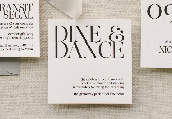 Anatomy of a Reception Card