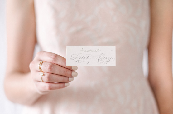 Calligraphy and letterpress Wedding Escort Cards | Elegant, Classic, Calligraphy