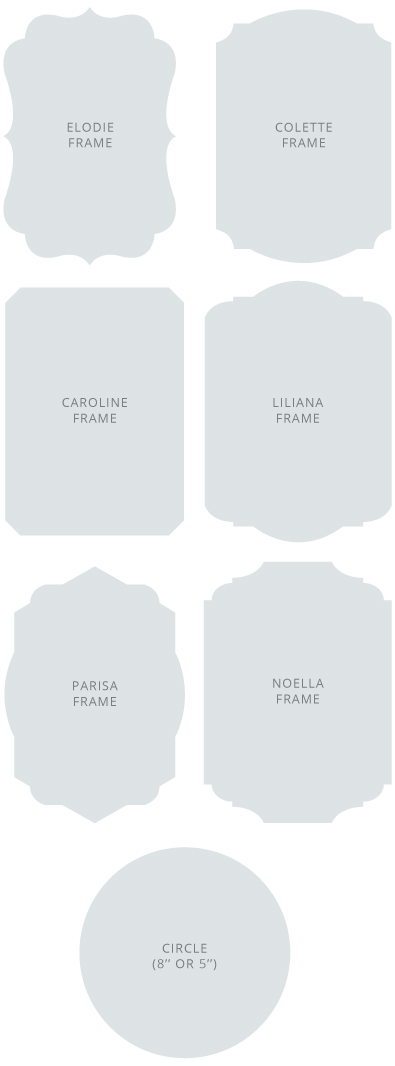 Die Cutting Frame Options