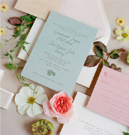 Custom Letterpress Invitation | Classic, Elegent, Romantic