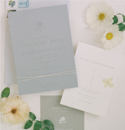 Custom Letterpress Invitation | Classic, Elegent, Romantic